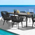 Outdoor Leisure Diva Table and Chair Factory Production Villa Courtyard Minotti Outdoor Furniture Table and Chair Rain and Sun Protection