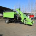 Scraping and cleaning manure truck, small cattle farm manure cleaning machine, dry and wet dual purpose cow manure cleaning machine