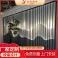 Aluminum alloy privacy fence handrail supports customized balcony protection wholesale courtyard aluminum art gate