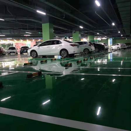 Weidun epoxy floor paint, marking paint, parking space color matching, epoxy resin overall zoning planning and design