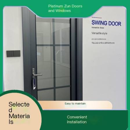 Wholesale sales of stainless steel swing doors, left platinum zun doors and windows, with diverse factory styles