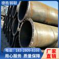 Spiral steel pipe manufacturer, specification 114 * 6, precision machinery source, supplied by Desheng