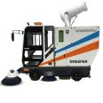 Jieshitu Driving Sweeper Commercial Industrial Mall Factory Workshop Sanitation Sweeper Multifunctional Garbage truck