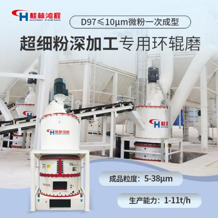Tourmaline processing equipment ring roller grinding machine HCH1395 size model ultrafine grinding equipment