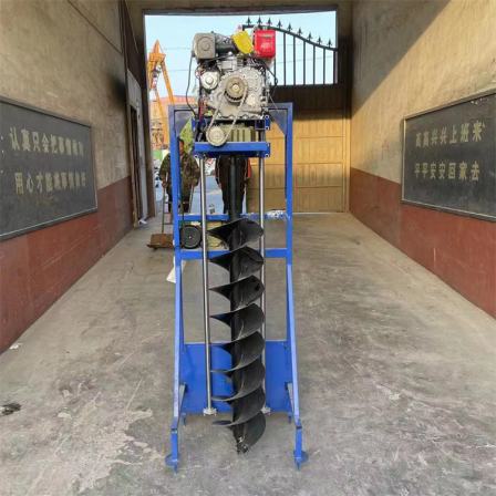 Photovoltaic power station drilling machine Chuangfeng T spiral pile driver diesel mountain drilling 2-meter stone hole excavator
