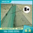 Hengfan produces a 1.5-meter-high green sand barrier with two belt reinforcement bars for vertical sand prevention nets