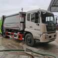 Dongfeng Tianjin compression Garbage truck 14 m3 rear loading garbage compression truck configuration bidding vehicle