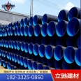 Manufacturer customized HDPE double wall corrugated pipe DN500/SN8 polyethylene double wall corrugated pipe with complete specifications