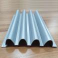 Spot door decoration semi circular aluminum wave board background wall triangular aluminum alloy profile wave board decoration material