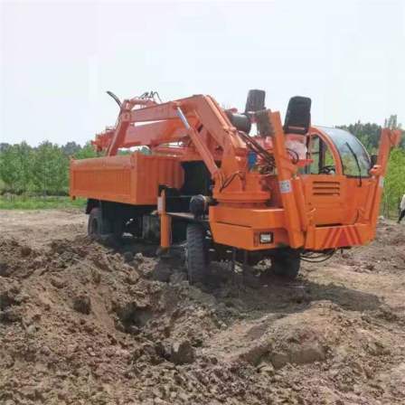 Truck mounted lifting and digging integrated machine, self dumping agricultural four different types, customized new model for truck mounted digging