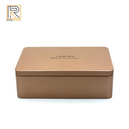 Rectangle inner stopper tin box Candy biscuit food packaging box Cosmetic drug packaging
