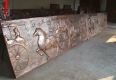 Red copper and brass relief walls, park landscape relief, indoor theme, copper murals, temples, bronze plaques, and plaques