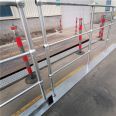 Ball joint railing DN25 pipe steel column hot-dip galvanized spherical fence for power plant topping