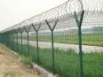 Green plastic coated steel plate isolation net, road bridge anti crossing guardrail net