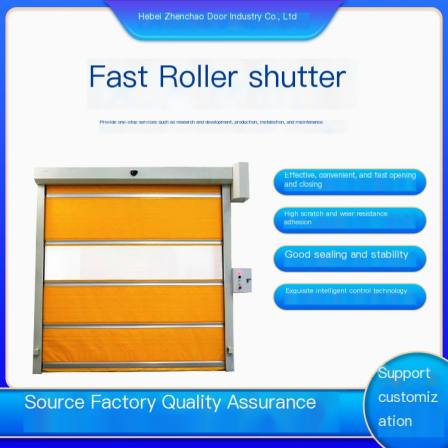 Anticorrosive and wear-resistant heavy industrial Roller shutter warehouse basement special Orange-red Zhenchao door design customization