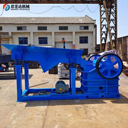 The crushing chamber of the jaw crusher adopts a symmetrical V-shaped structure, forming 600 * 900 Sifeida in one go