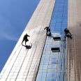 High altitude cleaning service for building glass, stone, real stone paint, aluminum veneer facade cleaning