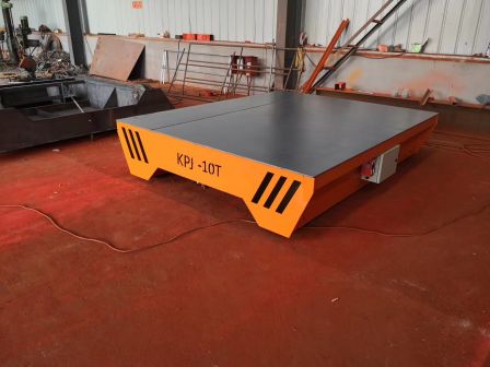 Hengantai Heavy Industry Industrial Goods Handling Flat Car Battery Electric Flatbed trolley