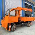 Landscape greening truck mounted crane, flat transport vehicle, multifunctional truck mounted crane, Jiusheng