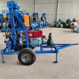 Diesel drilling rig, small civilian drilling rig, 22 horsepower, high-power drilling machine, 150 meter household hydraulic drilling machine