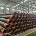 Prefabricated directly buried black jacket polyurethane insulation pipe is available for supply to the mining industry, and the diameter of the conveying pipeline is optional