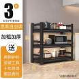 Thickened stainless steel commercial household three shelf balcony kitchen storage rack