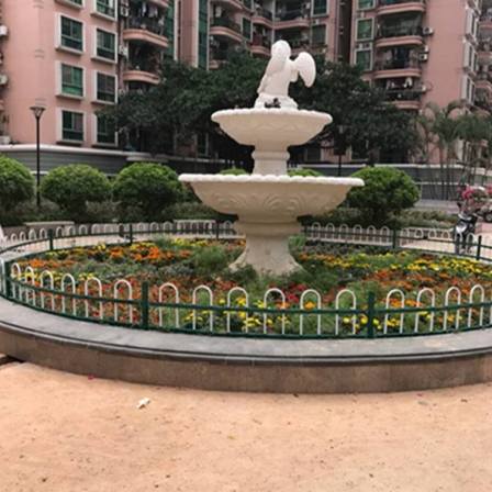 Municipal green fence, zinc steel lawn fence, isolation railing on both sides of the road