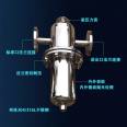 Compressed air precision filter, stainless steel food grade compressed gas oil-water separator, 304316 laser machine