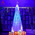 Commercial Supermarket Christmas Decoration Outdoor Lighting Design Light RGB Colorful Christmas Tree Design Huayi Color Factory Customization