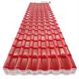 Synthetic resin tile roof thickened plastic insulation tile red wave plastic steel tile roof villa antique tile