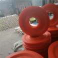 Nylon bearing pulley wrapped in plastic and rubber roller bearing inner diameter flat wheel track