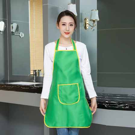 Customized logo printing for advertising aprons Korean version Fashion flower shop Milk tea shop Catering kitchen Men's and women's work clothes customized