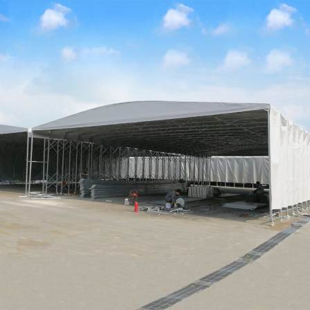 The mobile warehouse garage shed is sturdy, with high overall stability and resistance to rust and wind pressure