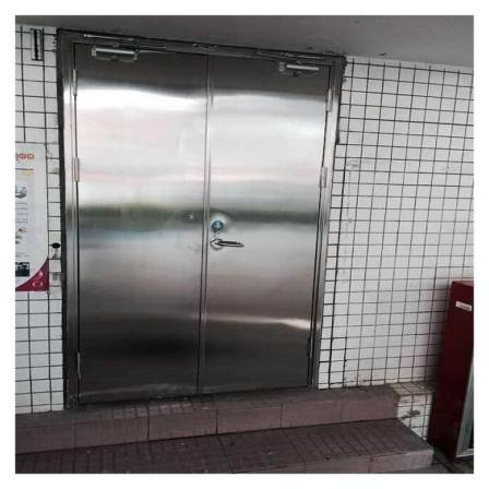 Fire-resistant stainless steel glass fireproof door, stainless steel door with viewport, dedicated insulation for fire compartment