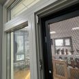 Rock104plus aluminum clad wood doors and windows have good vibration resistance system, and the flat opening window screen is integrated