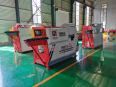 Double line fully automatic large CNC hoop bending machine, three-level threaded steel special steel bar hoop bending machine
