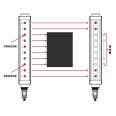 Object size measurement light screen, efficient and accurate, specifically designed for the manufacturing industry, with high precision