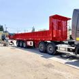 10 meter rear flip semi trailer 9 meter dump trailer can be equipped with electric tarpaulin stainless steel bottom plate