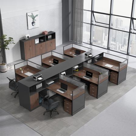 Simple modern screen card office furniture, staff desk, office desk and chair combination