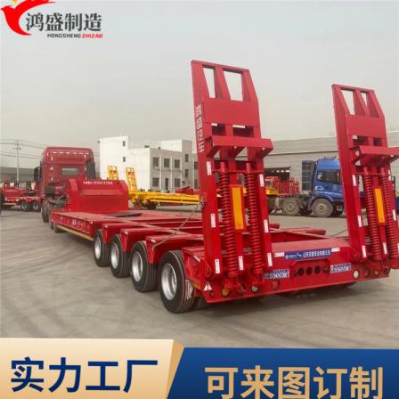 14.5 meter four track eight axle semi trailer large cargo transport trailer with a saddle capacity of 17000kg