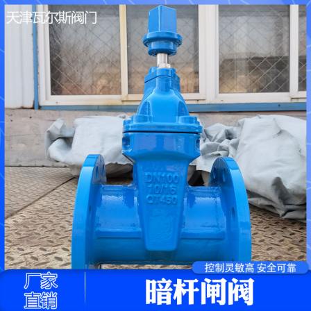 Valls Physical Supply Non rising Stem Gate Valve Water Plant Soft Seal Valve Ductile Iron Material