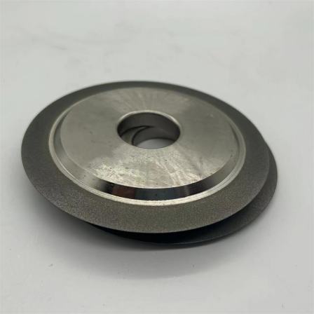 Double bevel electroplated diamond grinding wheel, tungsten steel cutting tool, spiral groove cutting edge grinding wheel