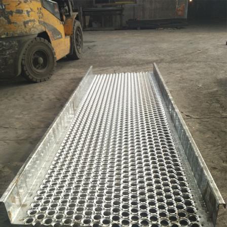 Anti slip galvanized patterned plate cutting and folding step board Depei fish eye bulging anti slide plate for long-term sale