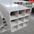 UPVC four hole grid pipe, white PVC square hole pipe, diameter 107, communication optical cable, underground conduit