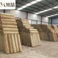 Pipeline insulation engineering rock wool pipe hydrophobic mechanism rock wool insulation pipe composite aluminum foil fireproof rock wool pipe shell