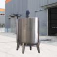 Food grade vertical mixing tank, electrically heated stainless steel large capacity single layer emulsification mixing bucket