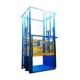 Warehouse building guide rail type cargo elevator fixed lifting platform hydraulic lifting equipment