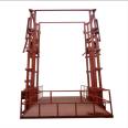 Workshop cargo elevator, factory guide rail type lifting platform, lifting cargo elevator, fixed elevator