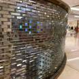 Crystal wall decoration, hotel bathroom, solid hot melt glass screen, landscape glass brick installation, customized factory