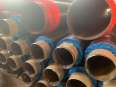 Fangda polyurethane insulation pipe, steel sleeve, steam insulation steel pipe, black jacket, outer sheath insulation pipeline